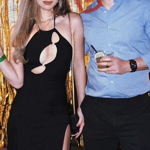 Oh Polly Cut Out Midi Dress